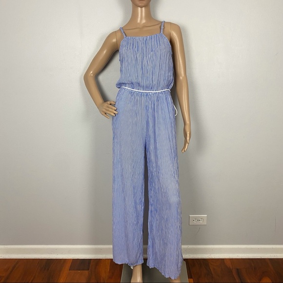 FAITHFULL THE BRAND BLUE STRIPED JUMPSUIT - Picture 2 of 11